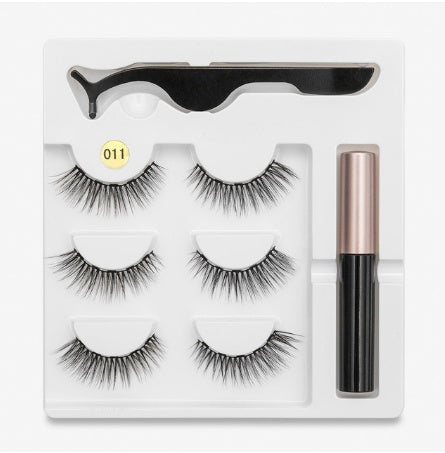 False Eyelashes With Glue