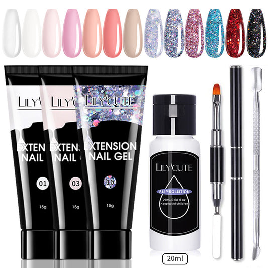 Nail Extension Gel Kit Soak Off UV Gel Acrylic